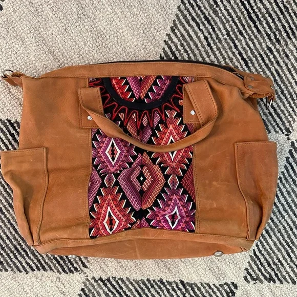 Nena & Co. | Bags | Nena Co Tpb With Woven Panel | Poshmark display picture 1